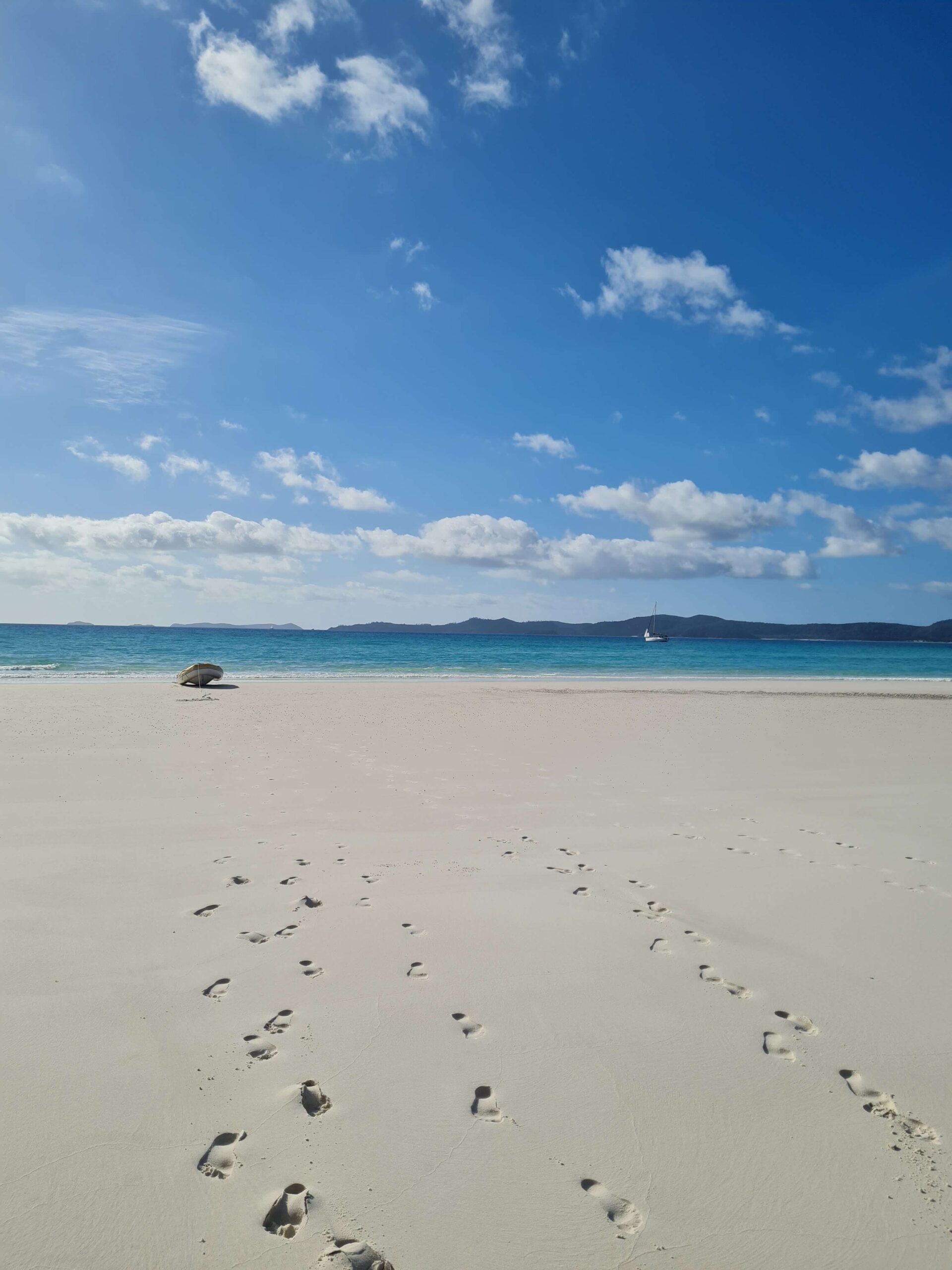 Whitehaven Beach, the Whitsundays. Photo taken by Alison.