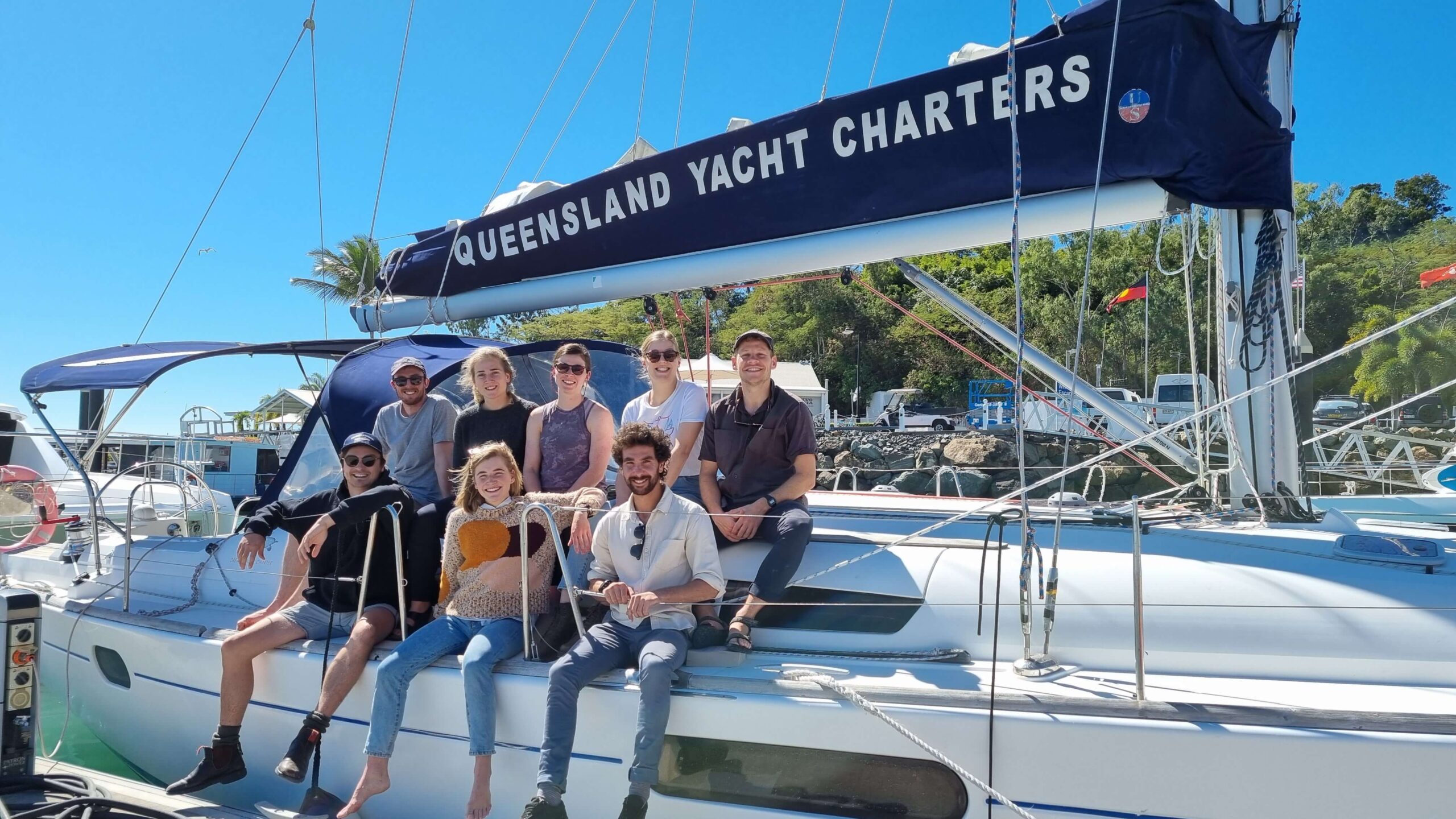 At the Coral Sea Marina. Photo taken by random person we annoyed.