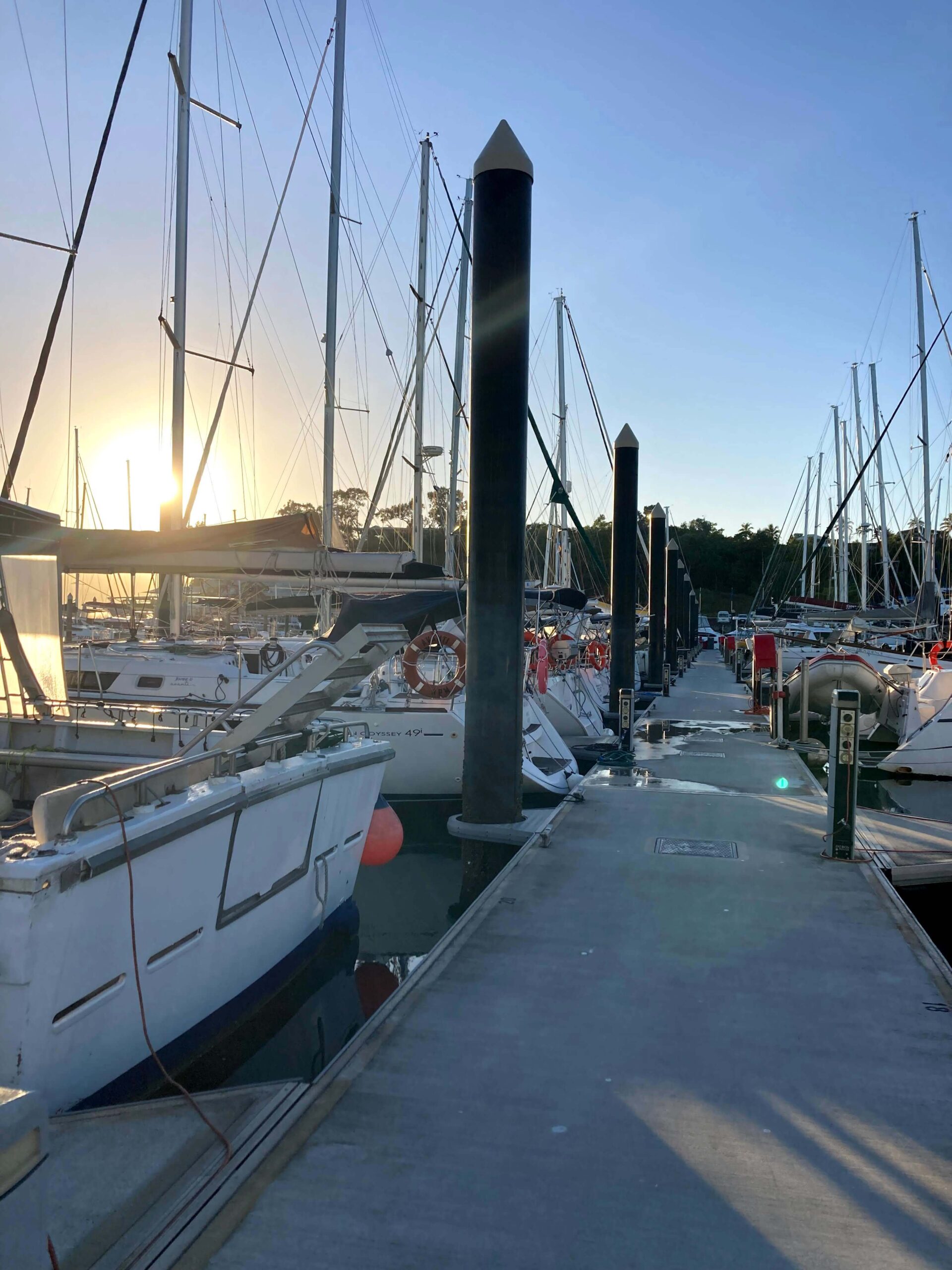 The Coral Sea Marina. Photo taken by Toby.