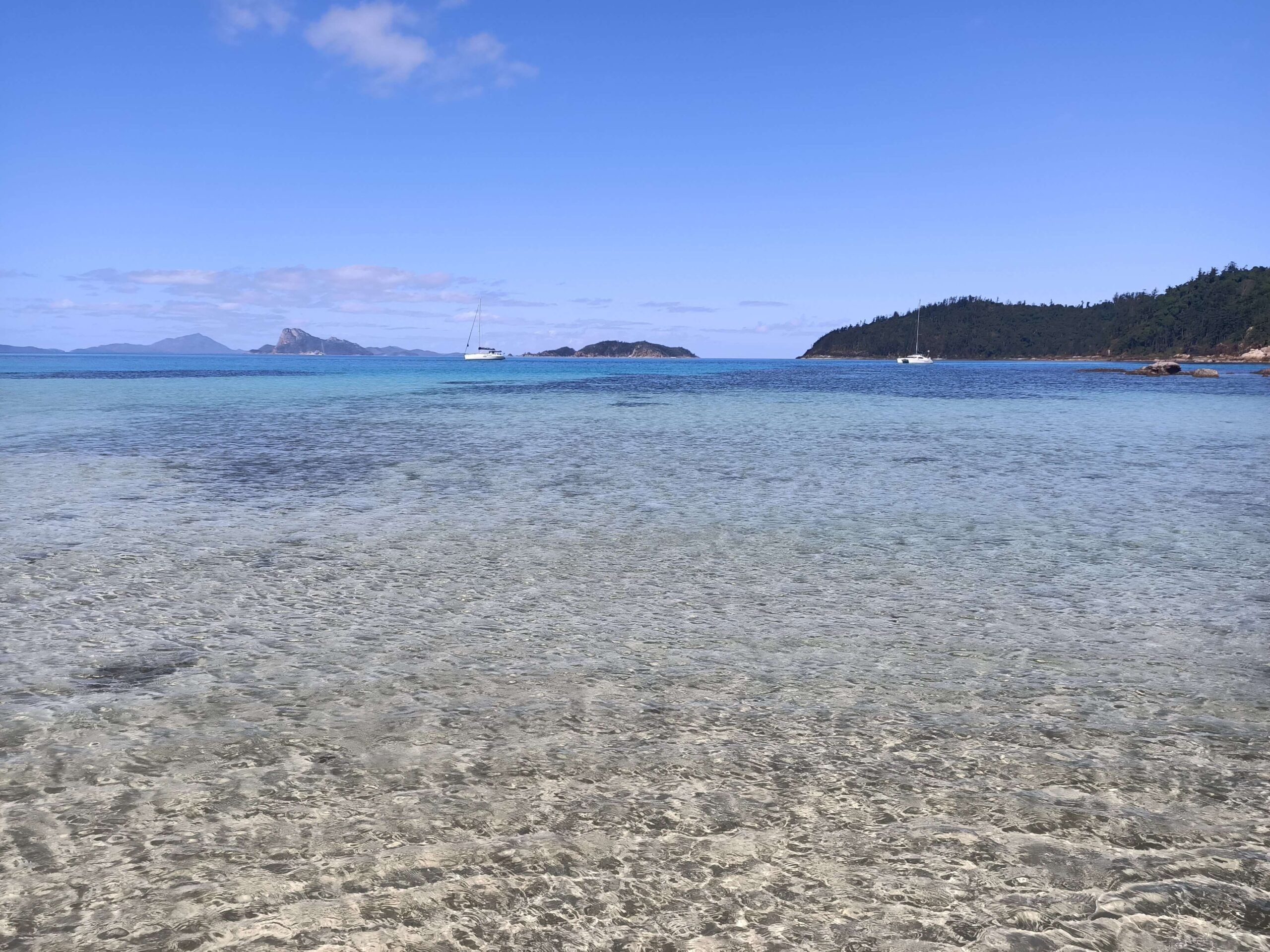 The crystal clear waters of Turtle Bay (Whitsunday Island).