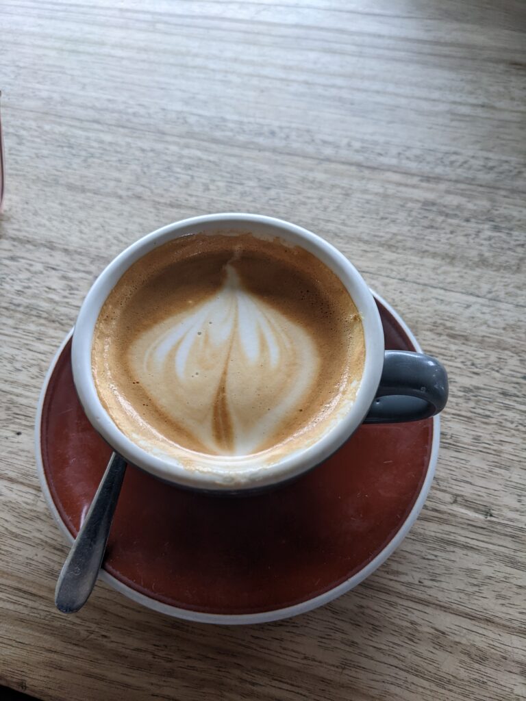 Australian flat white at Scout in Petrie Terrace, Brisbane, Australia